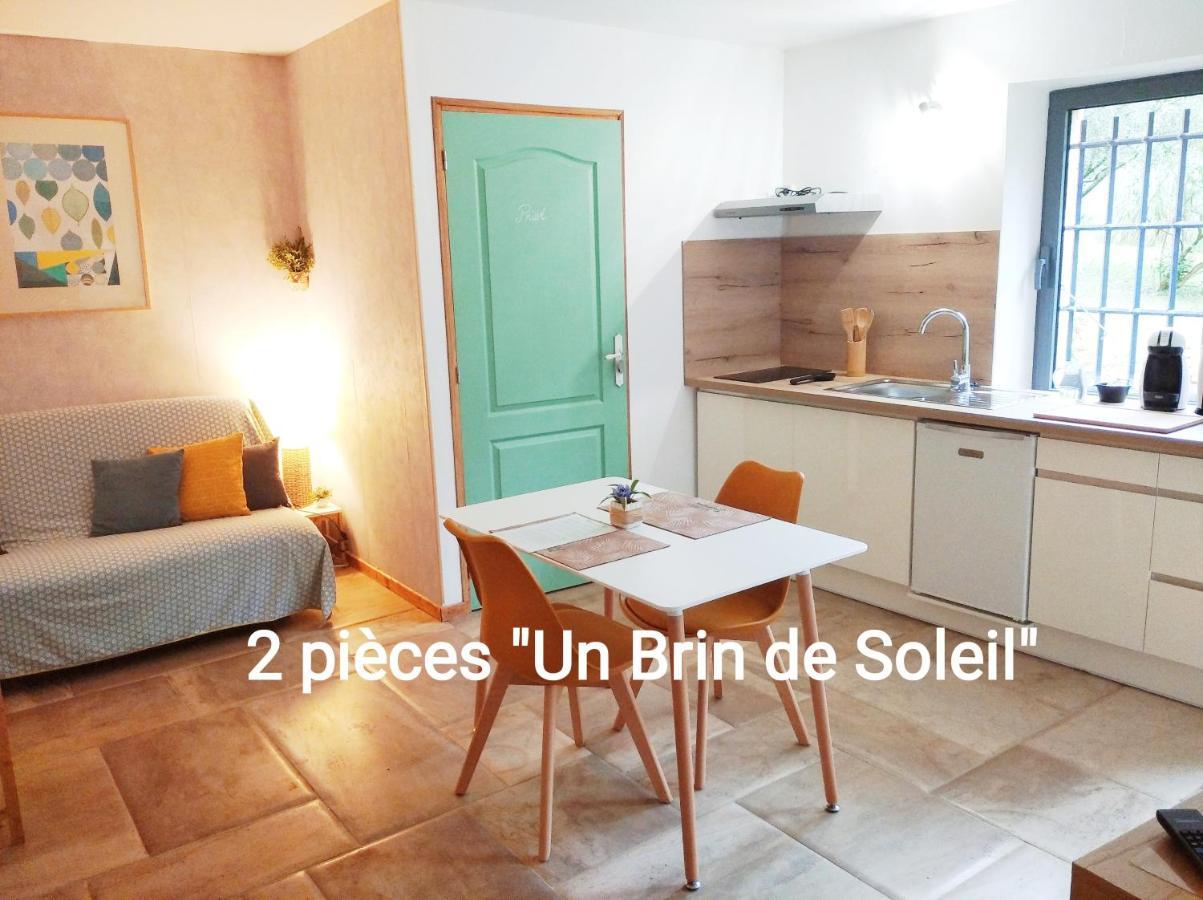 2 Pieces "Le Brin De Soleil" Gites Appart 'Hotel L'Echappee Belle D'Aubenas Logement 1 Sur 3 Eksteriør billede
