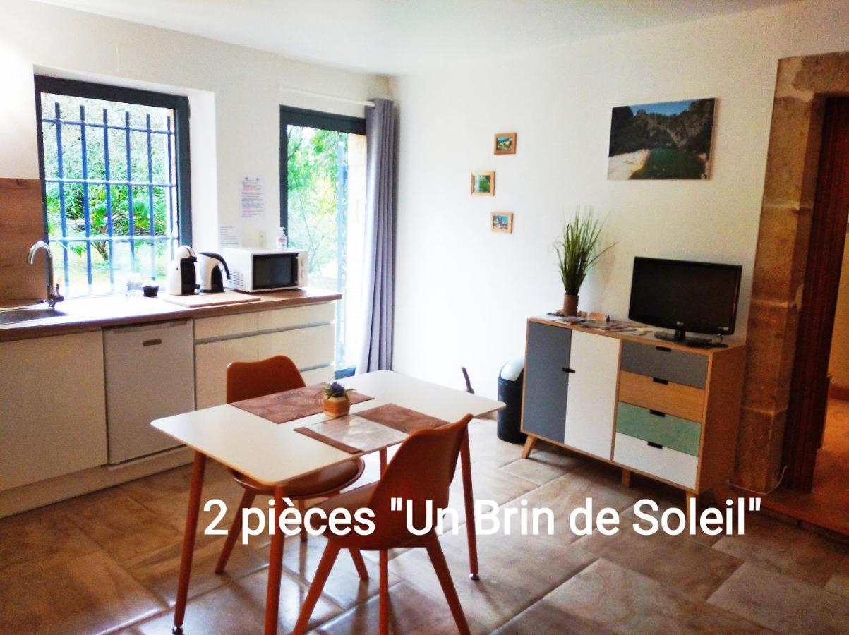 2 Pieces "Le Brin De Soleil" Gites Appart 'Hotel L'Echappee Belle D'Aubenas Logement 1 Sur 3 Eksteriør billede