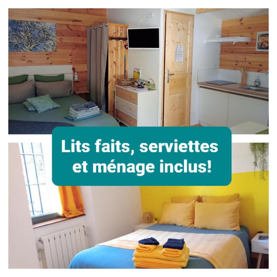 2 Pieces "Le Brin De Soleil" Gites Appart 'Hotel L'Echappee Belle D'Aubenas Logement 1 Sur 3 Eksteriør billede
